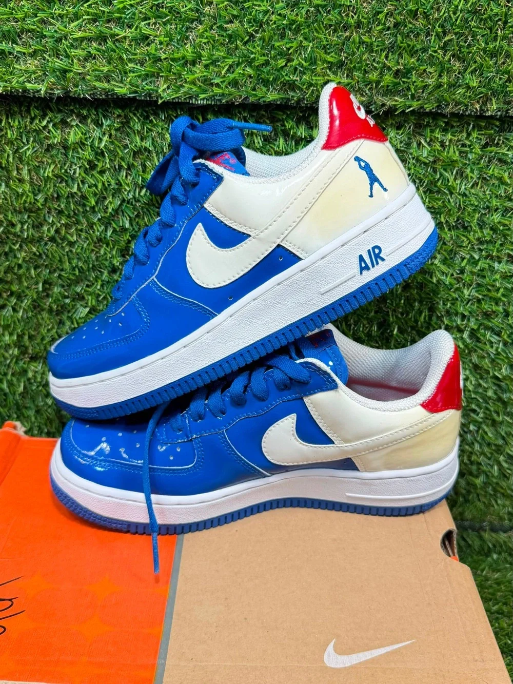 Nike Air Force 1 Low Sheed GS Blue Jay Rasheed Wallace 313340-411 Size 4Y Boxed
